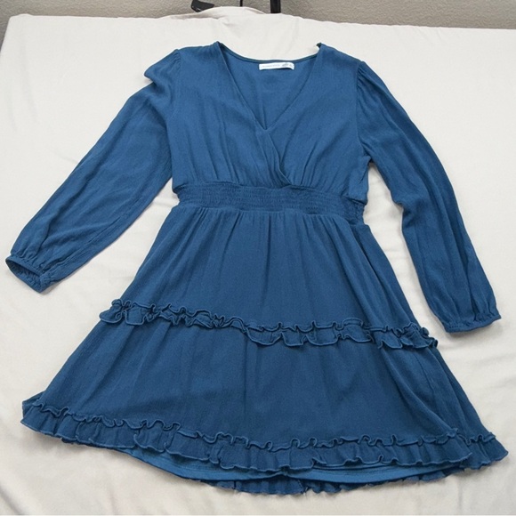 Altar'd State Dresses & Skirts - Altar'd State Blue Long Sleeve Dress